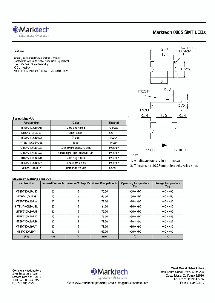 MTSM7100LB-Y_1285946.PDF Datasheet