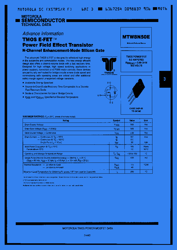 MTW8N50E_1152040.PDF Datasheet