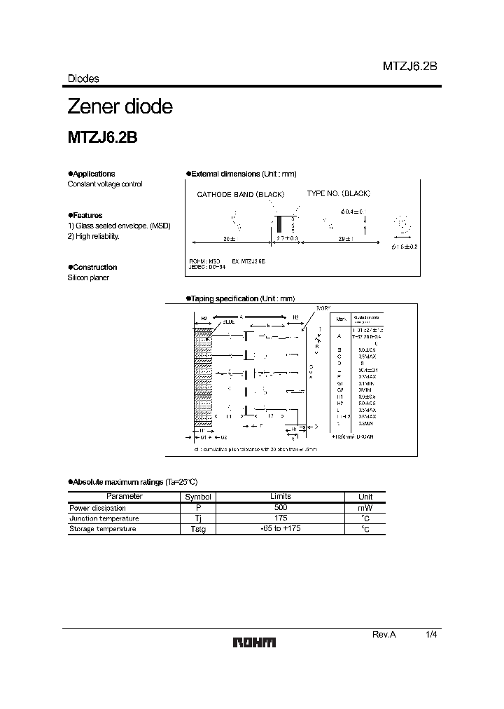 MTZJ91B_1286009.PDF Datasheet