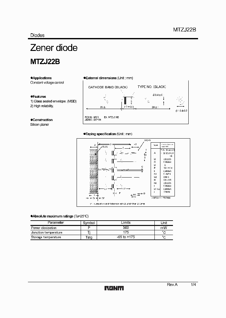 MTZJ91B_1286015.PDF Datasheet