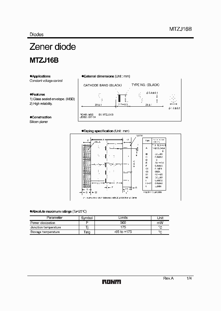 MTZJ91B_1286025.PDF Datasheet