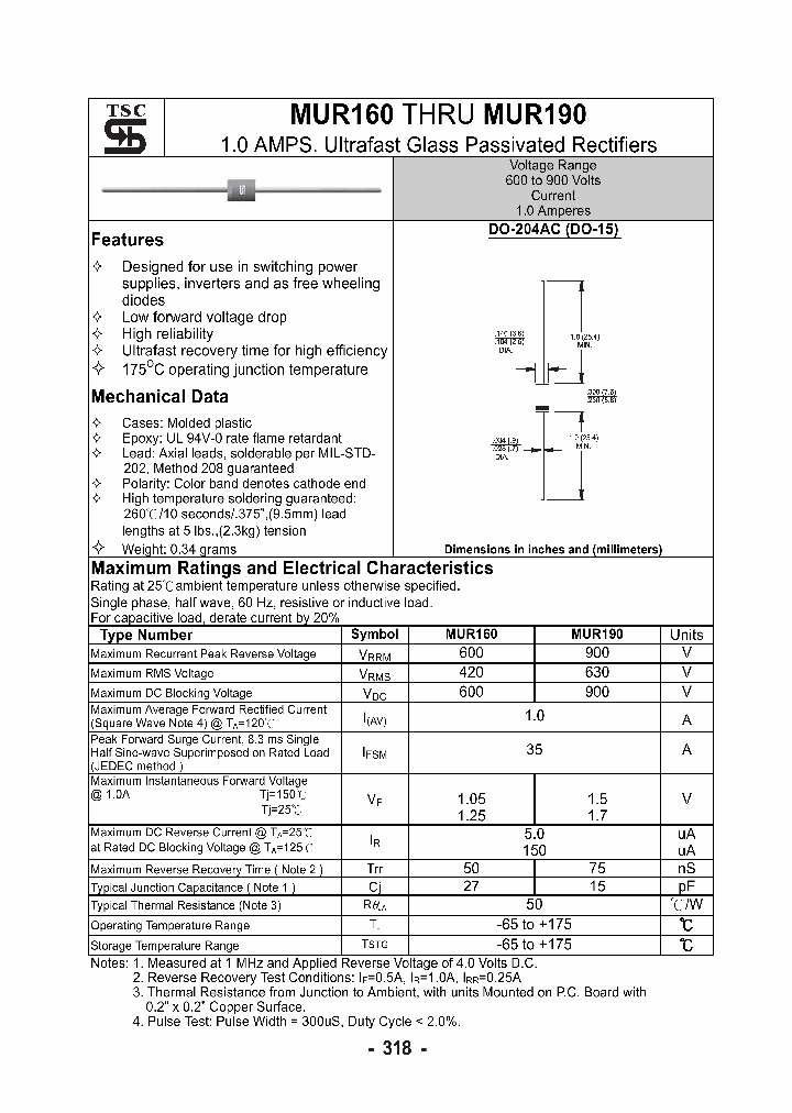 MUR160_1083886.PDF Datasheet