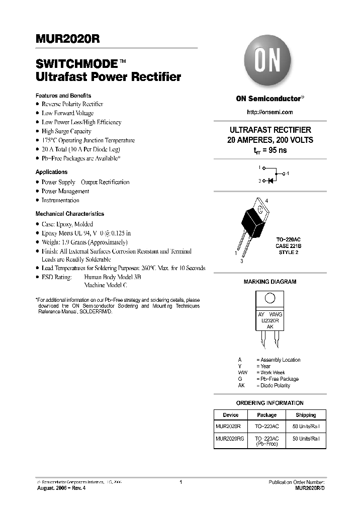 MUR2020RG_1084045.PDF Datasheet