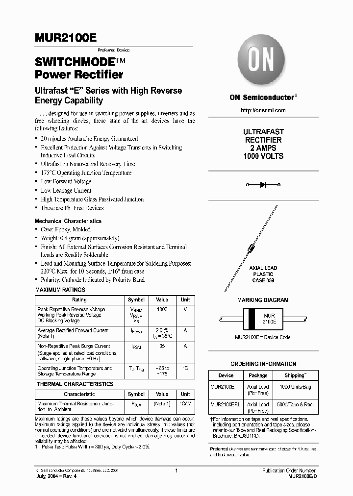MUR2100ERL_646294.PDF Datasheet