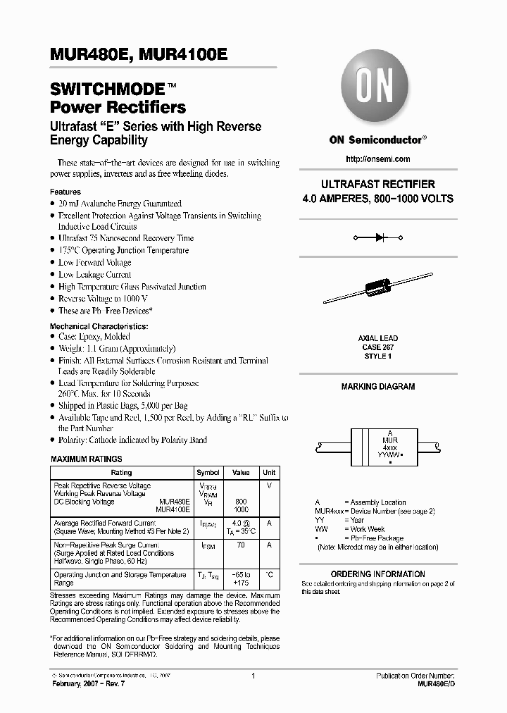 MUR4100EG_1012518.PDF Datasheet