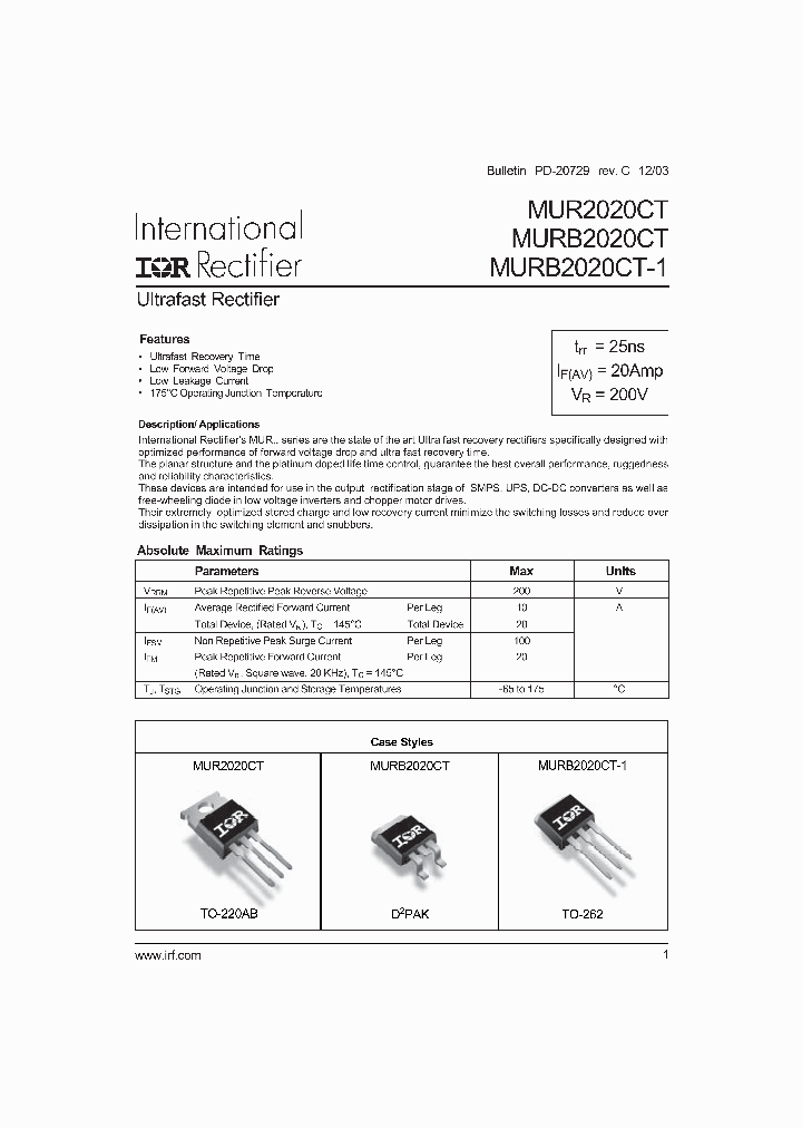 MURB2020CT-1_1286204.PDF Datasheet