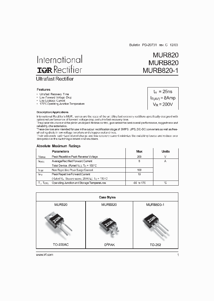 MURB820-1_1286205.PDF Datasheet