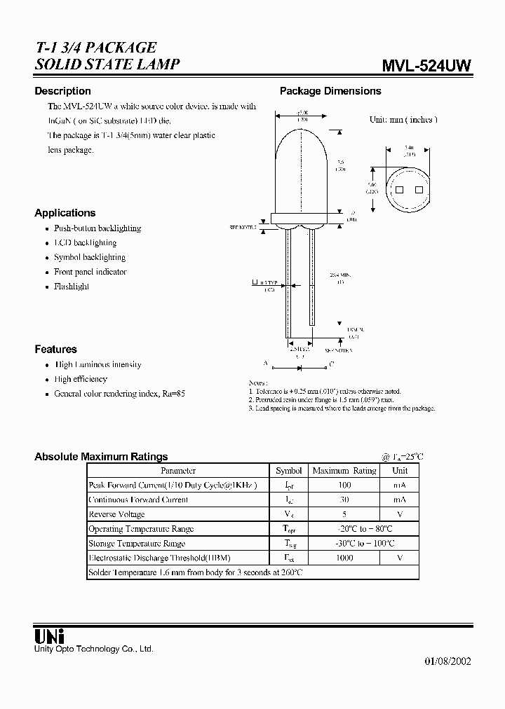 MVL-524UW_1286387.PDF Datasheet