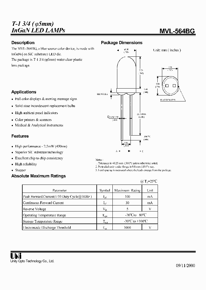 MVL-564BG_1286402.PDF Datasheet