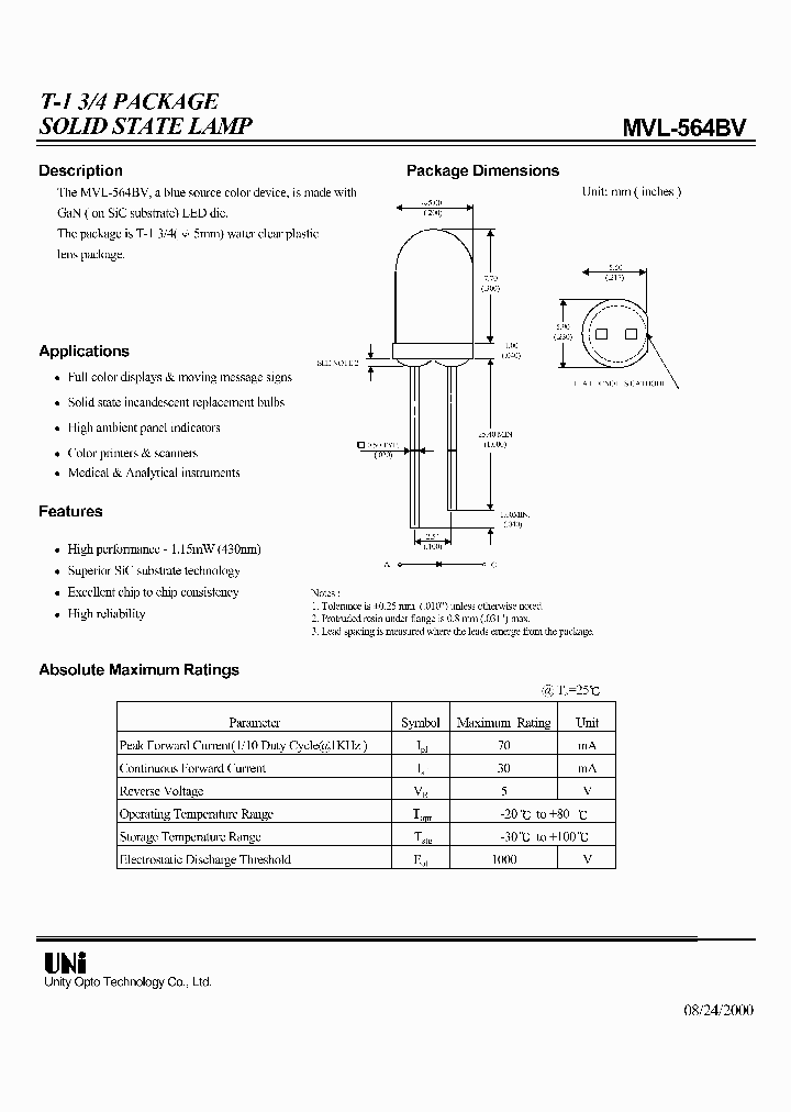 MVL-564BV_1286404.PDF Datasheet