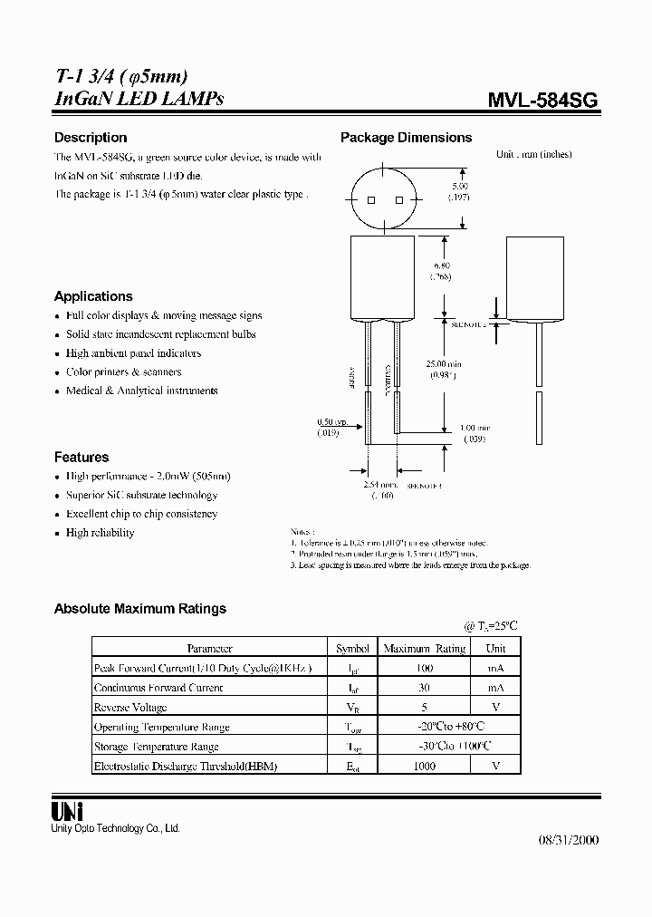 MVL-584SG_1286411.PDF Datasheet