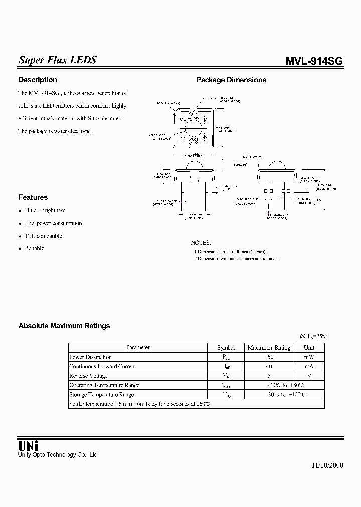 MVL-914SG_1286449.PDF Datasheet