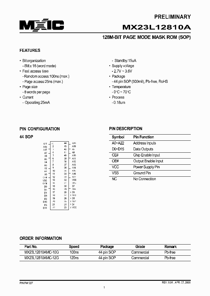 MX23L12810AMC-12G_1286570.PDF Datasheet
