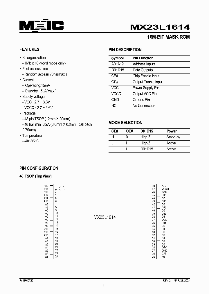 MX23L1614XI-90_1286582.PDF Datasheet