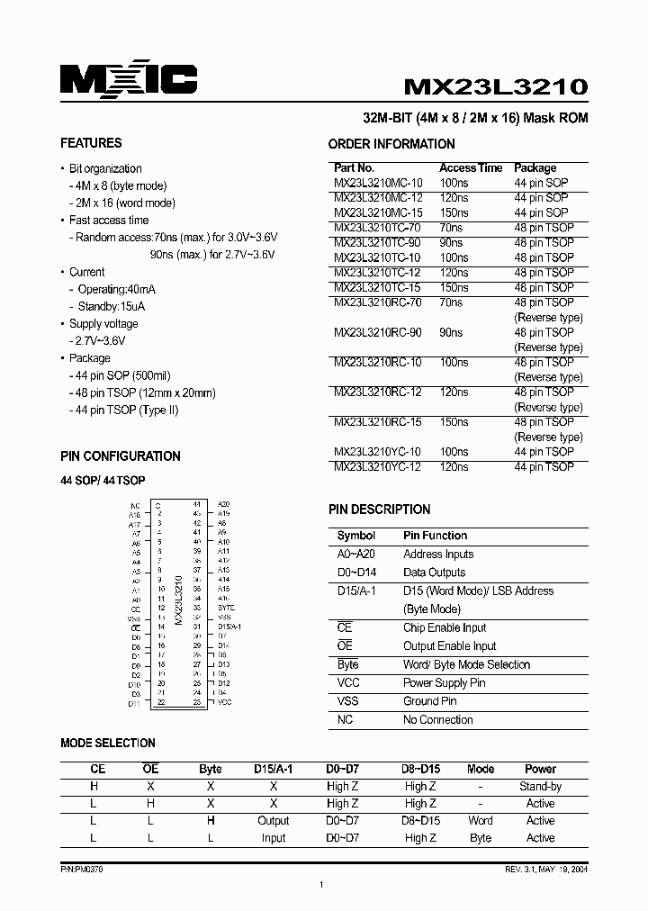 MX23L3210YC-12_1286586.PDF Datasheet