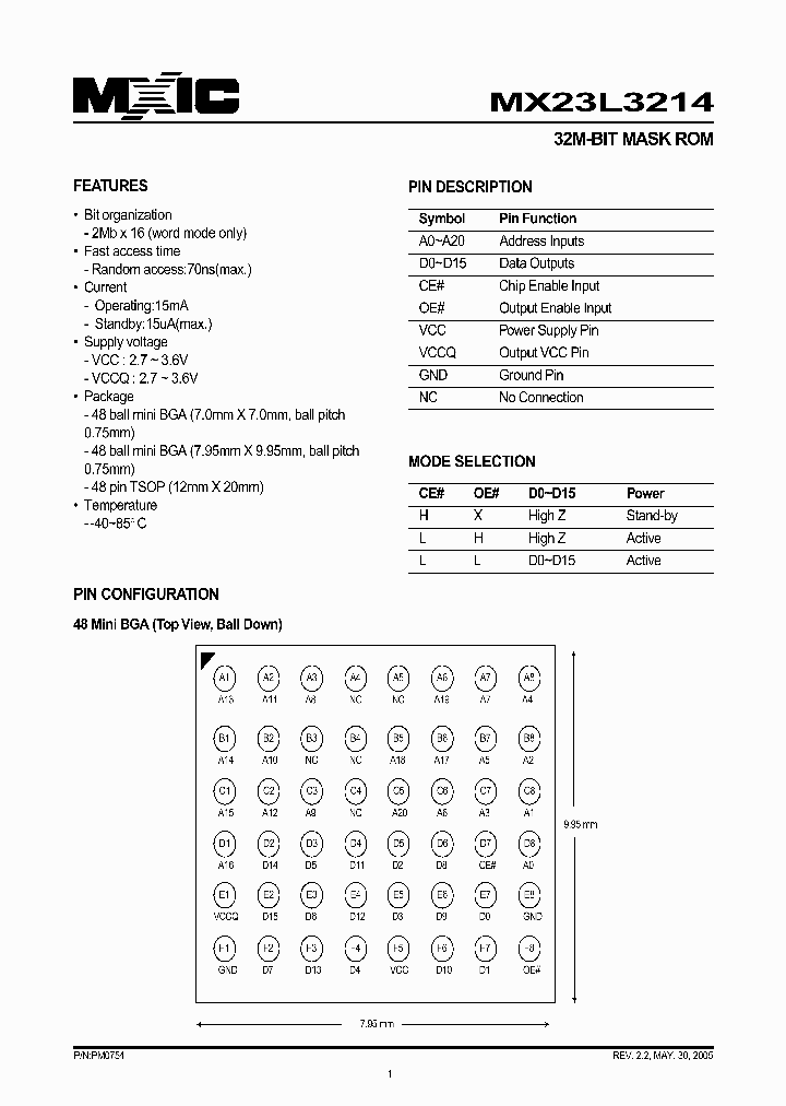 MX23L3214XI-90G_1286590.PDF Datasheet