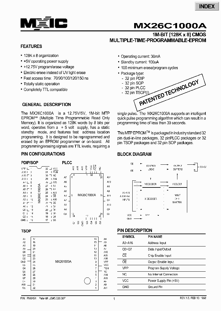 MX26C1000ATC-90_1286612.PDF Datasheet