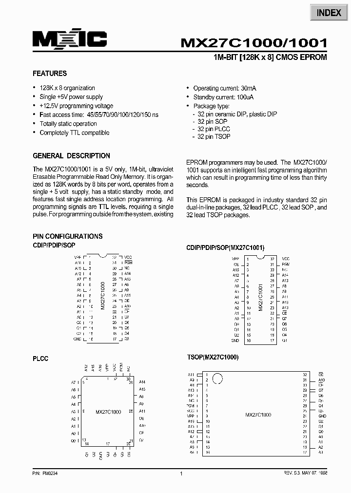 MX27C1001_1286634.PDF Datasheet