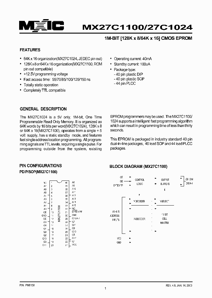 MX27C1100PC-85_1286635.PDF Datasheet
