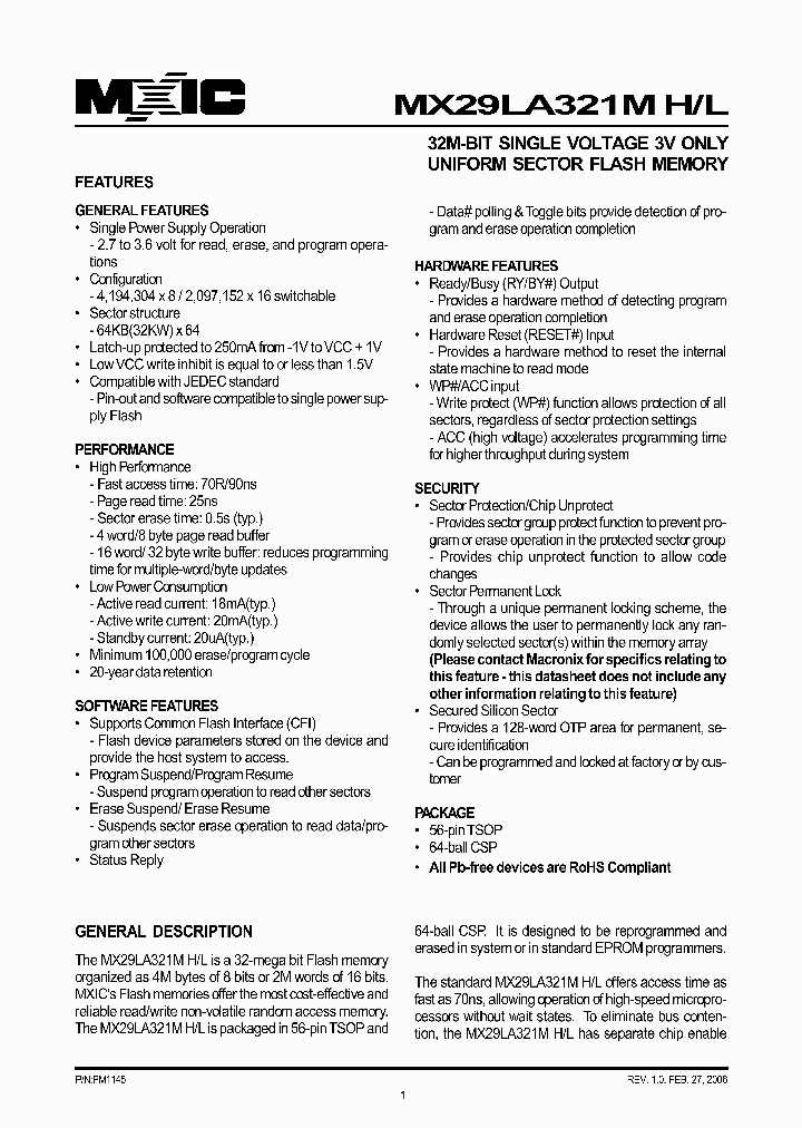 MX29LA321MLXCI-90G_1286685.PDF Datasheet