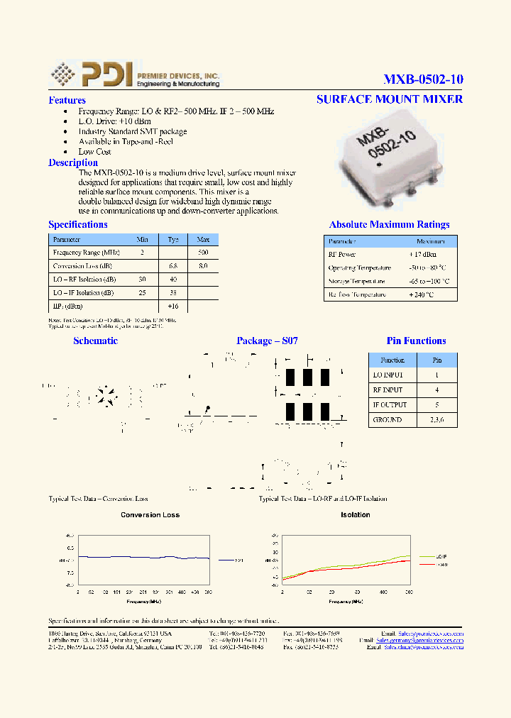 MXB-0502-10_1110630.PDF Datasheet