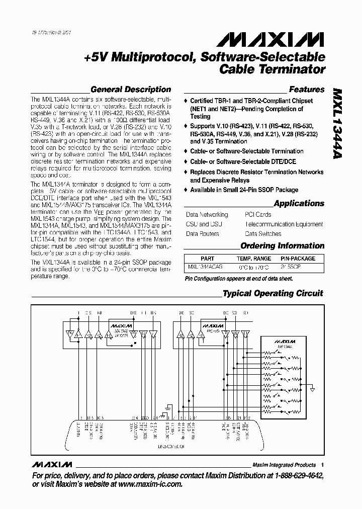 MXL1344ACAG_1286866.PDF Datasheet