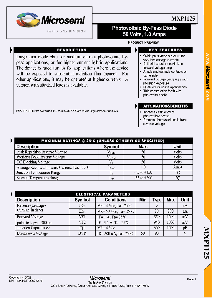 MXP1125_1286880.PDF Datasheet