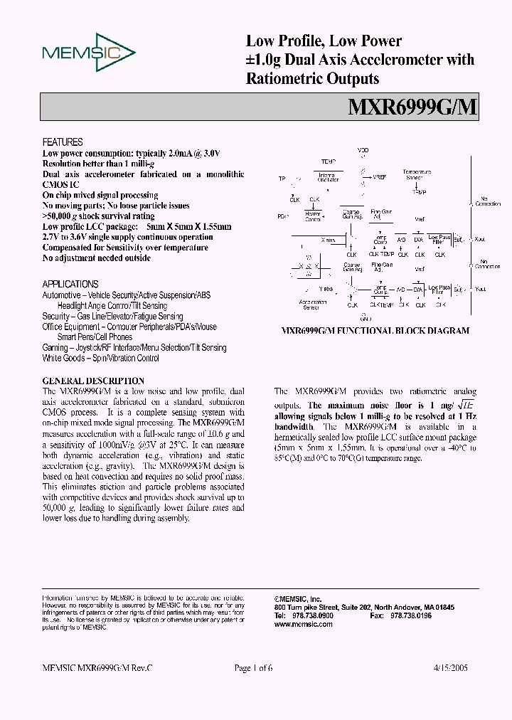 MXR6999M_1286903.PDF Datasheet