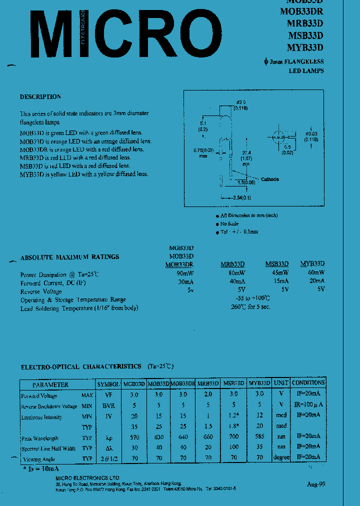 MSB33D_1284077.PDF Datasheet