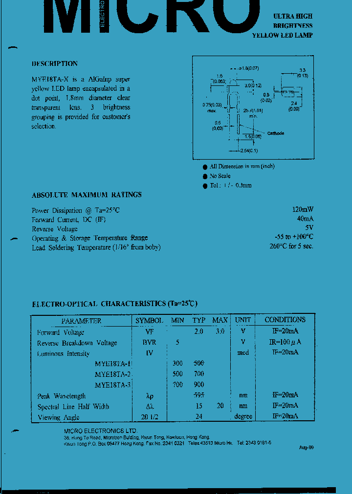 MYE18TA-X_1286989.PDF Datasheet