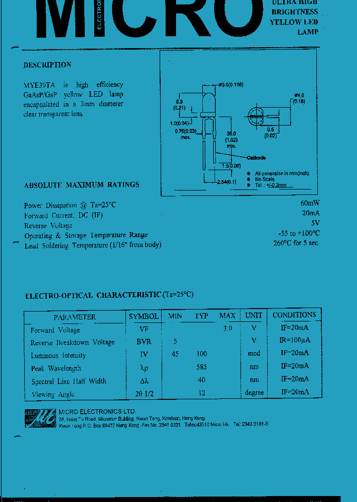 MYE39TA_1286990.PDF Datasheet