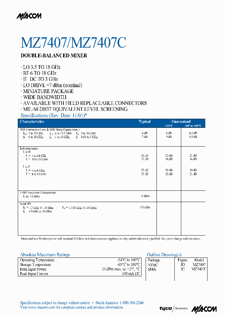 MZ7407C_1287005.PDF Datasheet