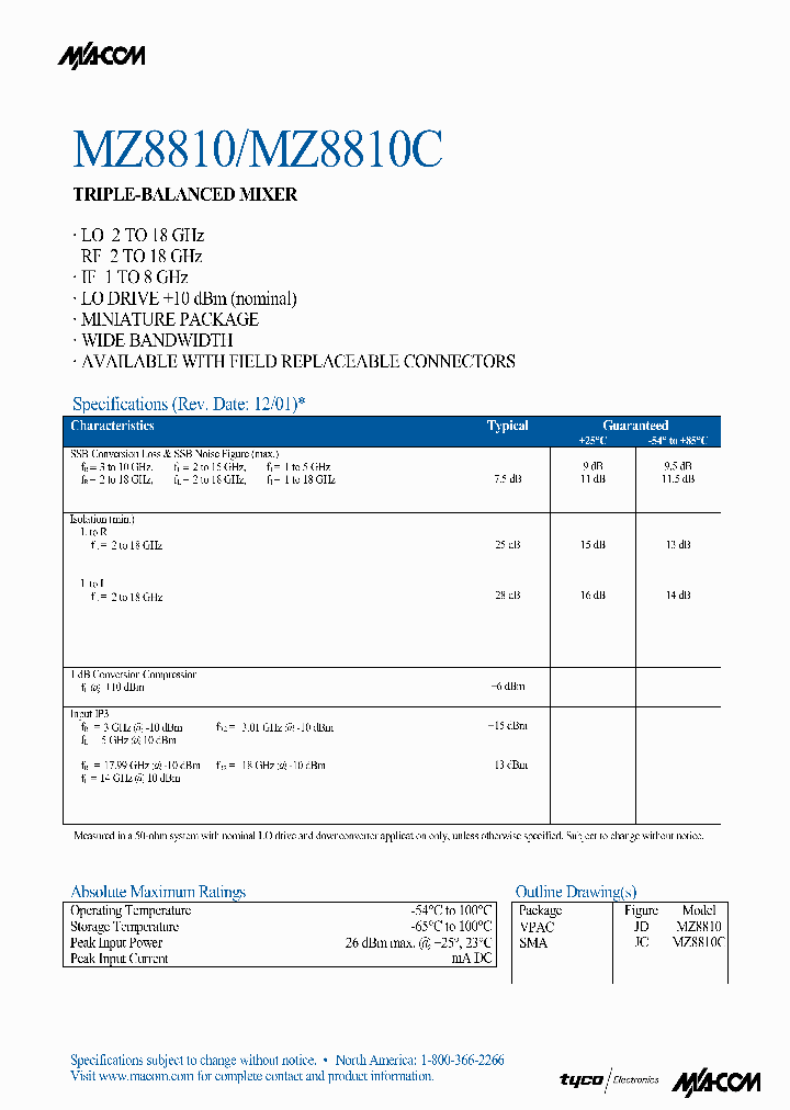 MZ8810C_1287009.PDF Datasheet