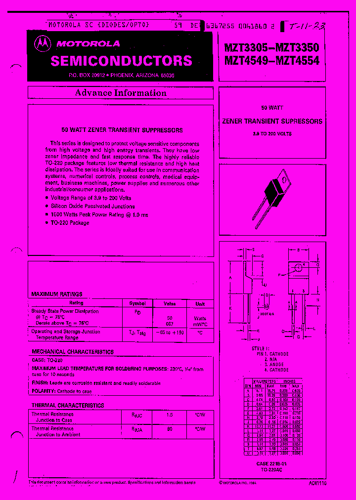MZT3305_673258.PDF Datasheet