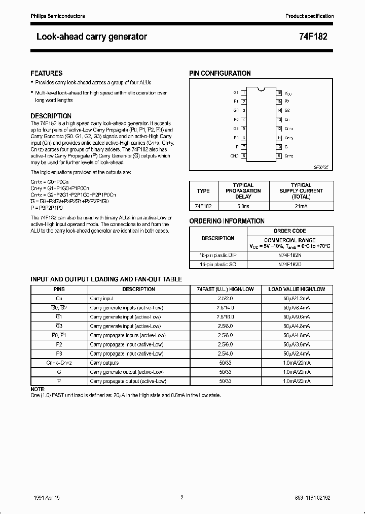 N74F182N_1287139.PDF Datasheet