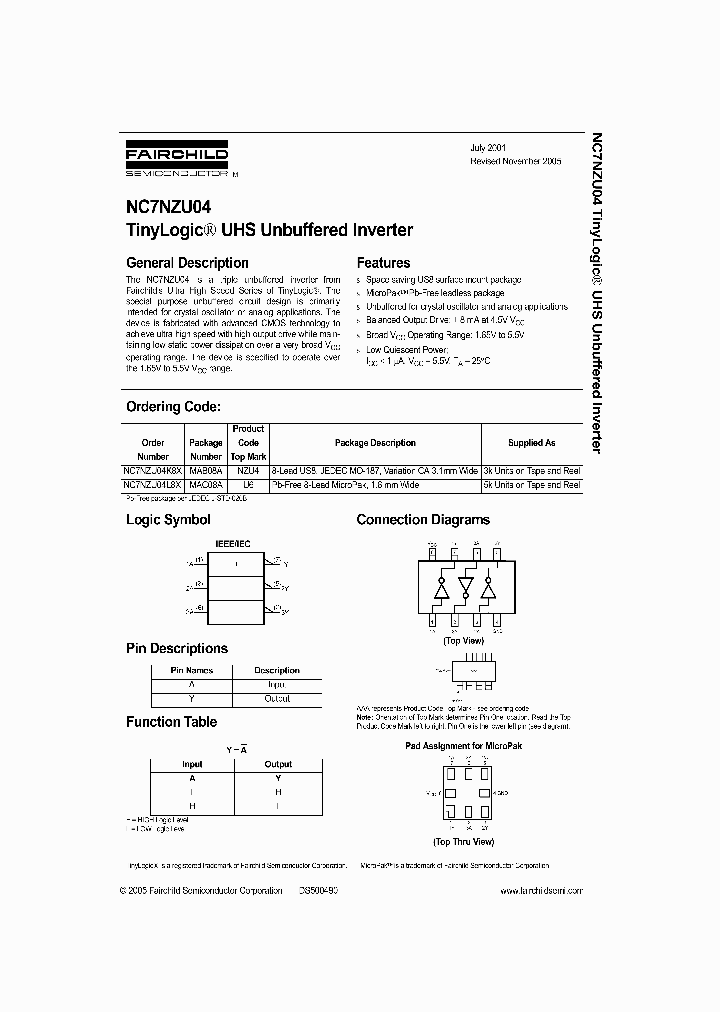 NC7NZU0405_1287463.PDF Datasheet