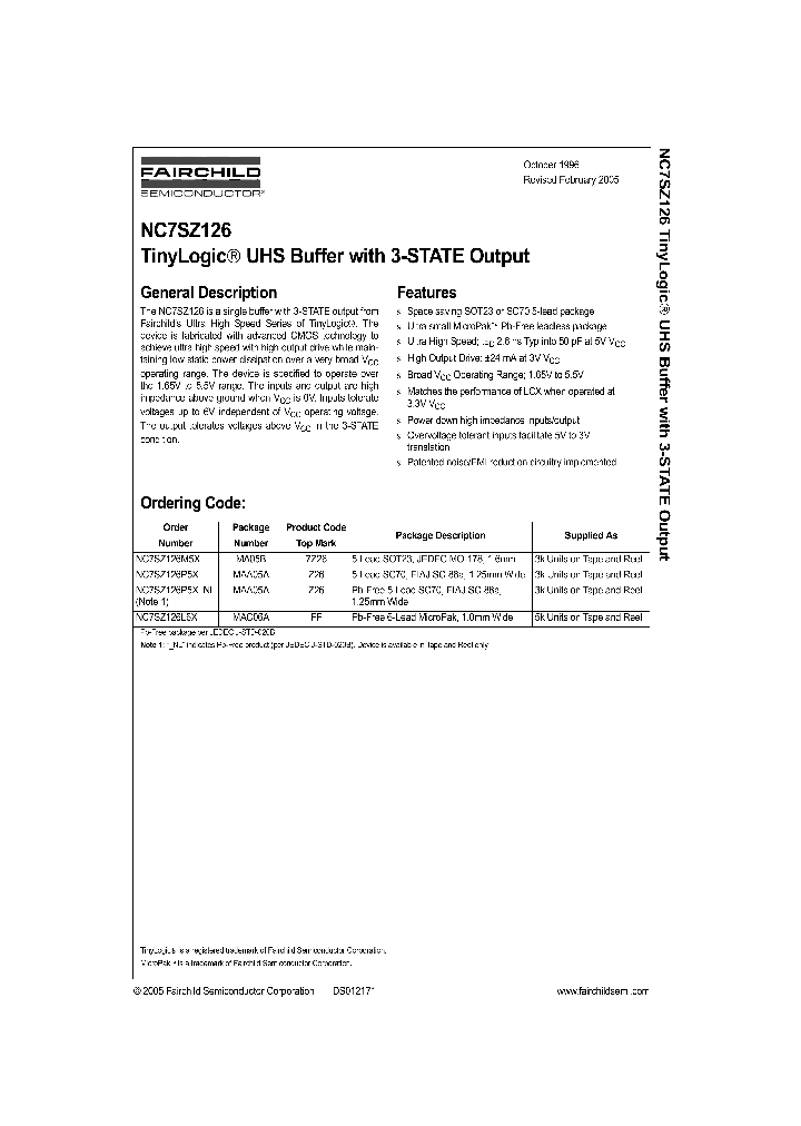 NC7SZ12605_1287585.PDF Datasheet