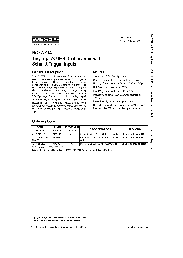 NC7WZ1405_1287658.PDF Datasheet