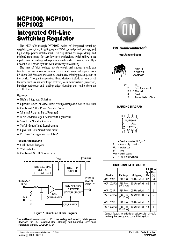 NCP1002PG_1287689.PDF Datasheet