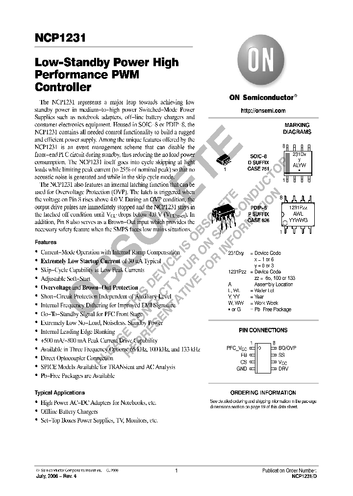 NCP1231D65R2G_1108736.PDF Datasheet
