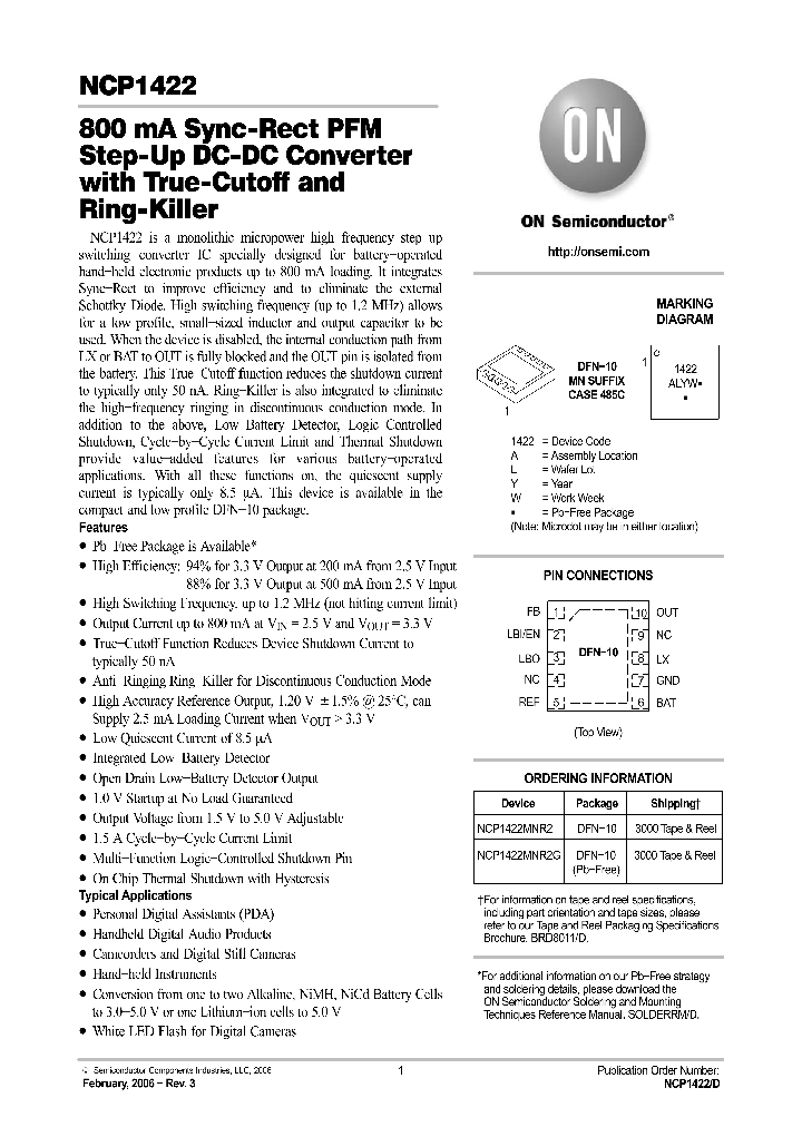 NCP1422MNR2G_1109345.PDF Datasheet