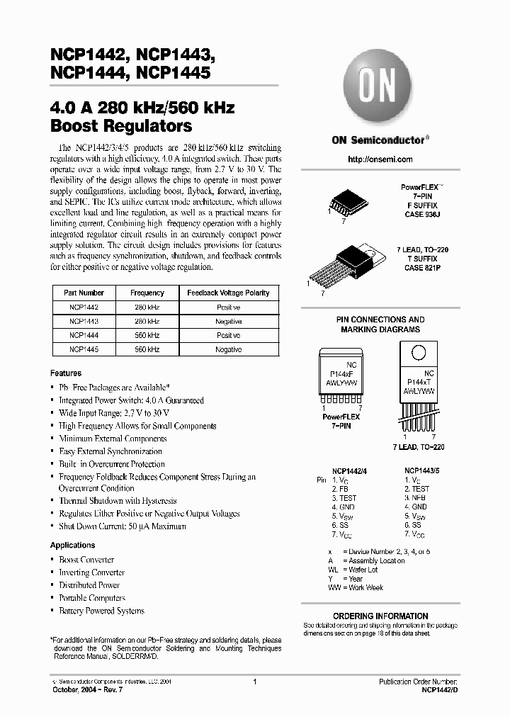 NCP1445T_1287744.PDF Datasheet