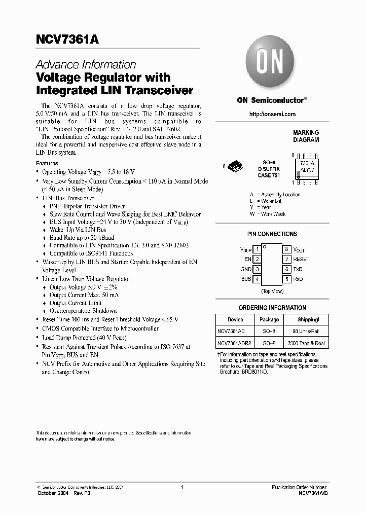 NCV7361ADR2_1119094.PDF Datasheet