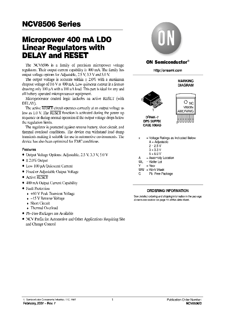 NCV8506D2TADJR4G_1176391.PDF Datasheet