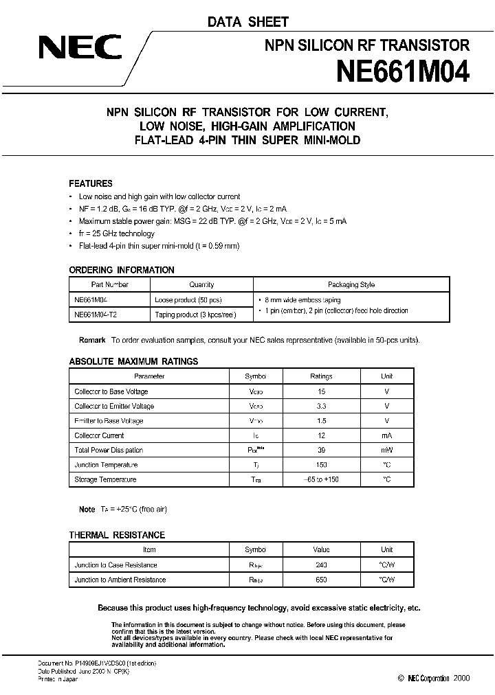 NE661M04-T2_1288337.PDF Datasheet