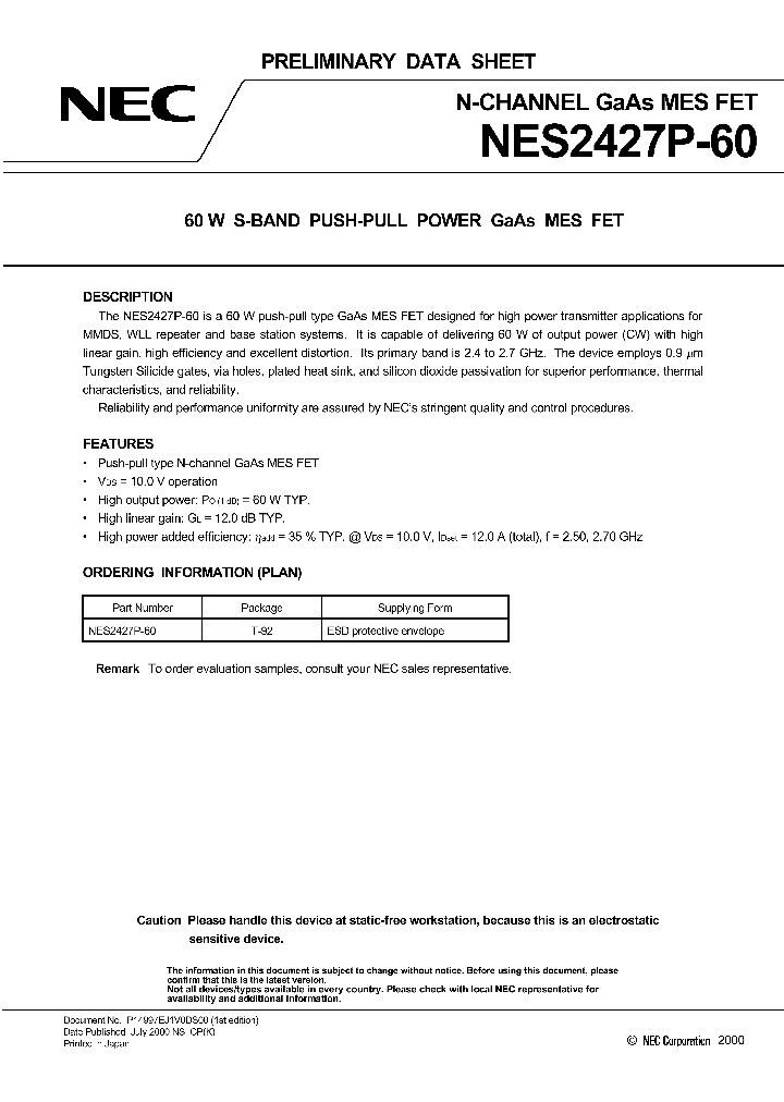 NES2427P-60_1029752.PDF Datasheet