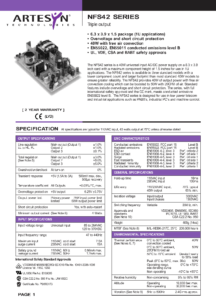 NFS42-7627_1288501.PDF Datasheet