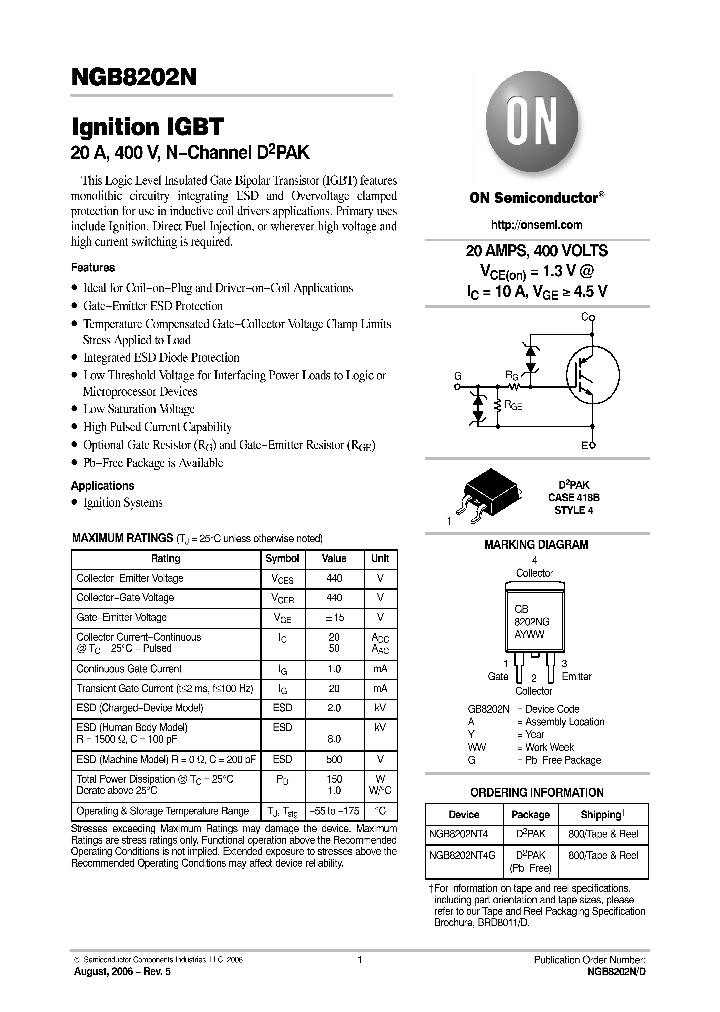 NGB8202NT4G_761015.PDF Datasheet