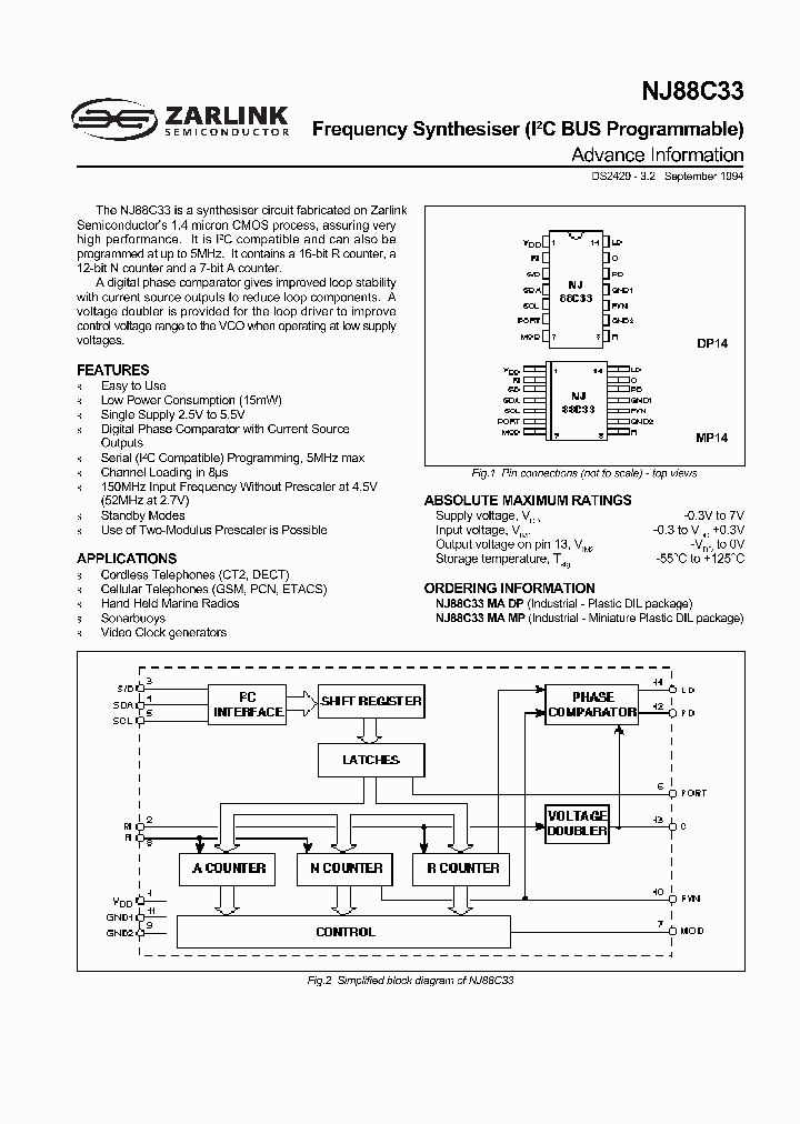 NJ88C33MADP_1118525.PDF Datasheet