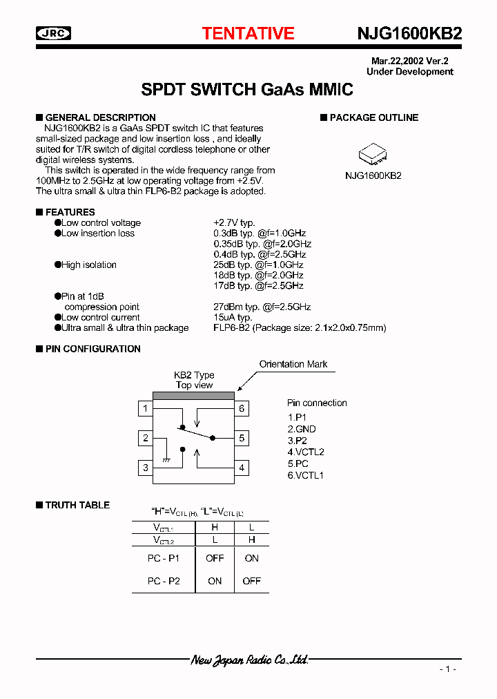 NJG1600KB2_1124153.PDF Datasheet